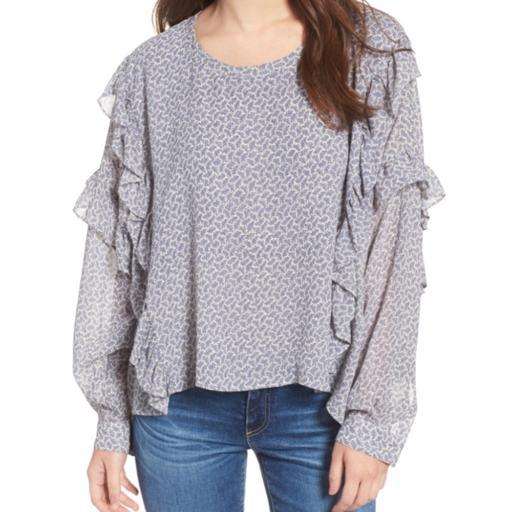 AG Bijou Ruffle Blouse